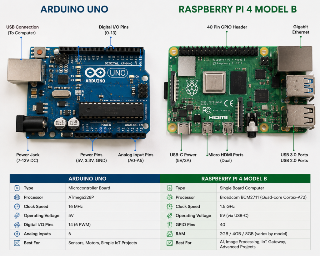 Home Automation Electronics- Arduino UNO and Raspberry Pi